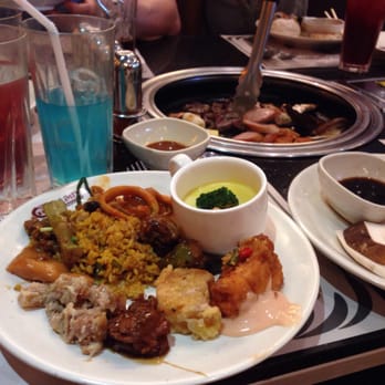 Yakimix - Full plate of food and still needed room for the food we were grilling :P - Japanese Near Me - Muntinlupa, NCR