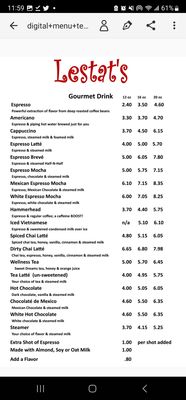 Menu photo 7 Lestat's on Park San Diego, CA
