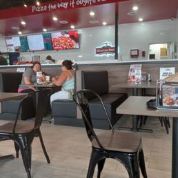 Few customers at lunch time