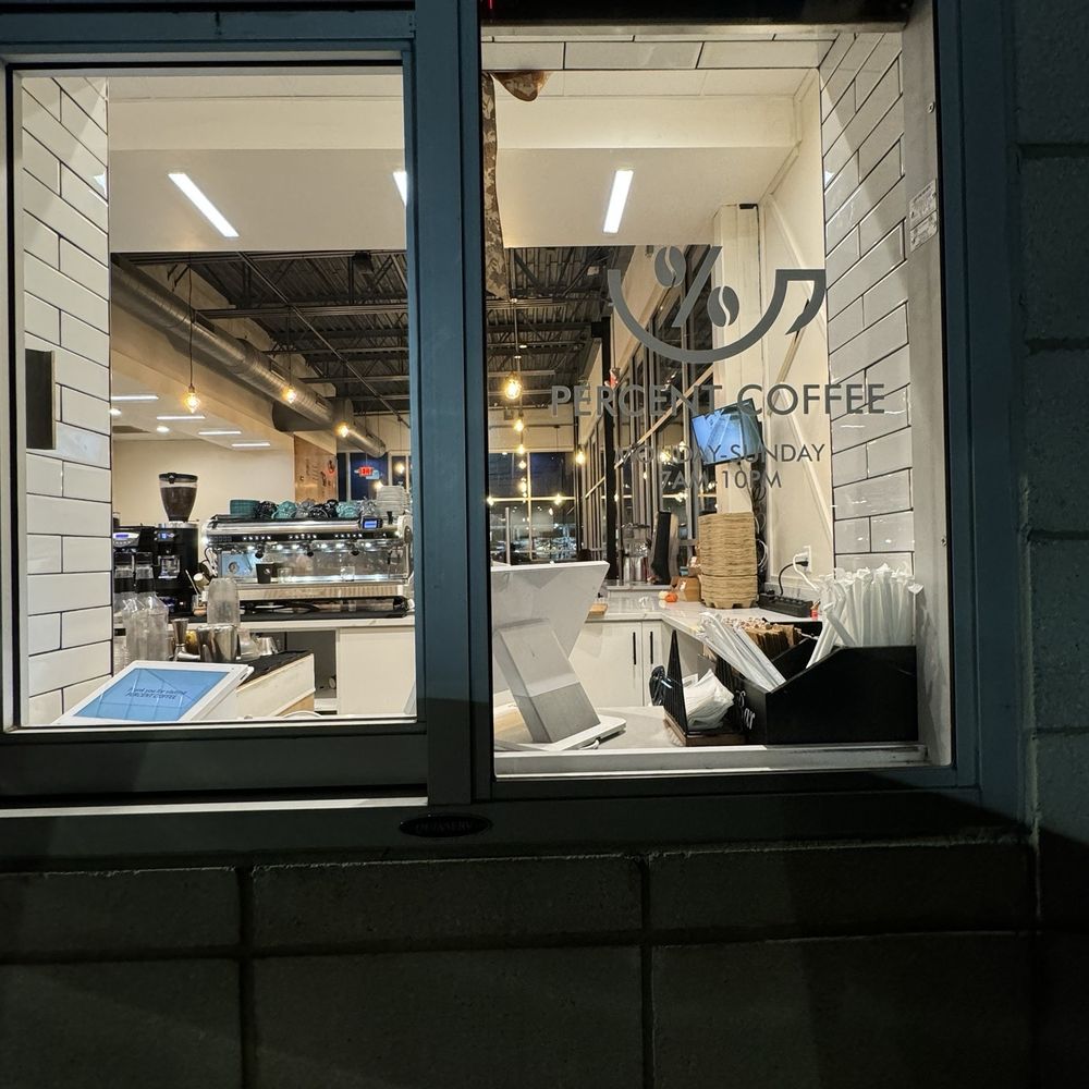 Percent Coffee - Sneaking a peek inside - Coffee & Tea Near Me - Troy, Michigan Percent Coffee - Sneaking a peek inside - Coffee & Tea Near Me - Troy, Michigan