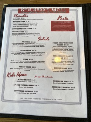 Menu photo 4 Red Rabbit Grill Delta, UT Menu photo 4 Red Rabbit Grill Delta, UT
