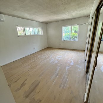Sequoia Flooring - During sanding - Flooring Near Me - Van Nuys, California