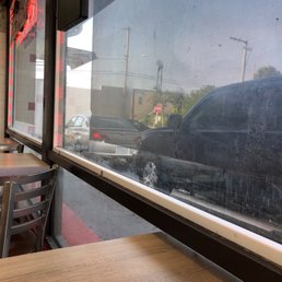 Long line at drive thru Long line at drive thru