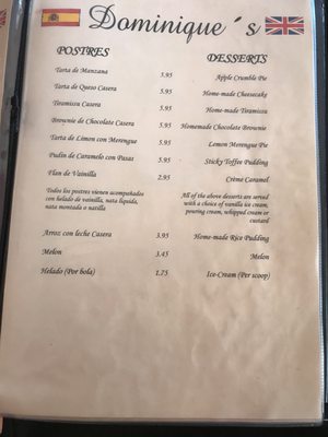 Menu photo 3 Dominique's Fuengirola, MA