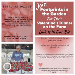 Foot Prints In The Garden - Valentine's Day event