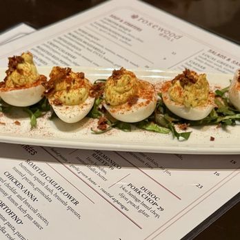 Rosewood Grill - Deviled Eggs - New American Near Me - Hudson, Ohio Rosewood Grill - Deviled Eggs - New American Near Me - Hudson, Ohio