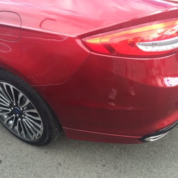 Skalnek Ford - Taken the day I got the vehicle .... discolored bumper with paint drips - Car Dealers Near Me - Lake Orion, Michigan