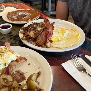 Roots Café - savory polenta benny, roots of the day, buttermilk pancake - Cafes Near Me - East Millcreek, Utah Roots Café - savory polenta benny, roots of the day, buttermilk pancake - Cafes Near Me - East Millcreek, Utah
