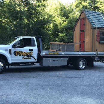 Dingee's Towing - Relocating a shed for one of our customers - Towing Near Me - Poughkeepsie, New York Dingee's Towing - Relocating a shed for one of our customers - Towing Near Me - Poughkeepsie, New York