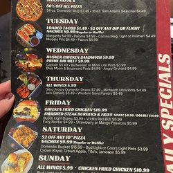 The Good Life Sports Bar & Grill - Gretna - Daily specials menu