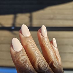 4 Star Nails & Spa - Horrible paint job and nail sticking up