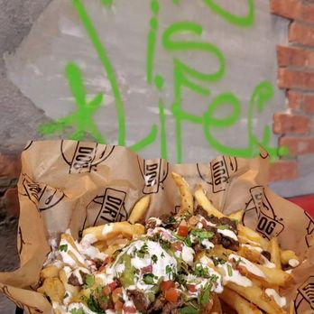 The Compound by Dirt Dog - Carne Asada Fries $10.95 - Hot Dogs Near Me - Commerce, California The Compound by Dirt Dog - Carne Asada Fries $10.95 - Hot Dogs Near Me - Commerce, California