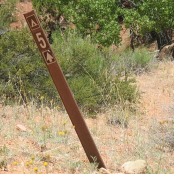 Kolob Canyon - Discreet campsite marker along the Kolob Creek Trail - Zion NP '06 - Landmarks & Historical Buildings Near Me - New Harmony, Utah Kolob Canyon - Discreet campsite marker along the Kolob Creek Trail - Zion NP '06 - Landmarks & Historical Buildings Near Me - New Harmony, Utah