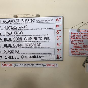Adobe Cafe - Menu - Coffee & Tea Near Me - Taos, New Mexico