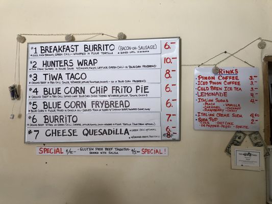 Menu photo 1 Adobe Cafe Taos, NM