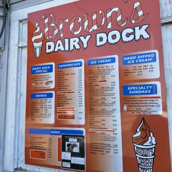 Browns Dairy Dock - Menu