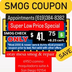 Otay Mesa Smog & Repair - Coupon