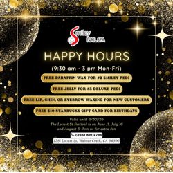 Our Happy time has arrived & ready to serve you