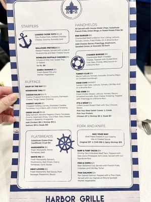 Menu photo 3 Harbor Grille Baltimore, MD