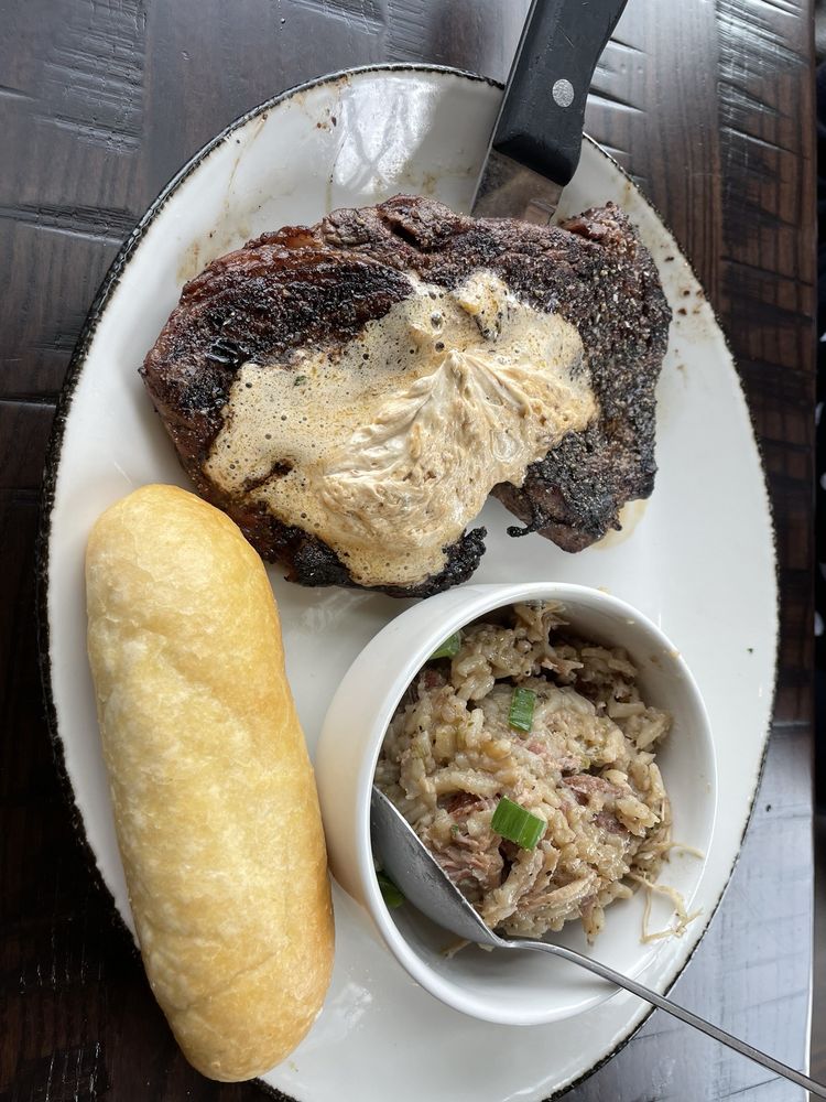 Ribeye Steak with jambalaya Yelp