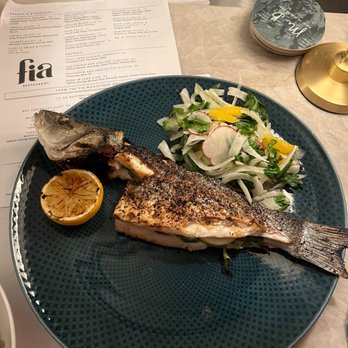 Fia Restaurant - Whole Branzino (deboned) - New American Near Me - Atlanta, Georgia Fia Restaurant - Whole Branzino (deboned) - New American Near Me - Atlanta, Georgia