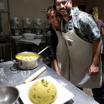 Saute Academy - Cute couple we met in class, delicious rice dishes - Team Building Activities Near Me - Monrovia, California Saute Academy - Cute couple we met in class, delicious rice dishes - Team Building Activities Near Me - Monrovia, California
