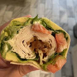 Auto-Drip Drive-thru - Turkey club wrap. Currently my favorite thing on the menu.