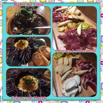 Vaca - 3/26/16 (Sat): Tabo de Toro, Erizos con Huevo, Cheese & Meats - Caña de Cabra, Idiazabal, Paleta Ibérico Fermin, Jamón de Pato (Pix 2/3) - Tapas/Small Plates Near Me - Costa Mesa, California Vaca - 3/26/16 (Sat): Tabo de Toro, Erizos con Huevo, Cheese & Meats - Caña de Cabra, Idiazabal, Paleta Ibérico Fermin, Jamón de Pato (Pix 2/3) - Tapas/Small Plates Near Me - Costa Mesa, California