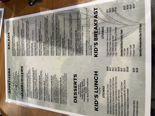 Menu photo 7 Todd and Shelly's Farm Fresh Restaurant Ocala, FL