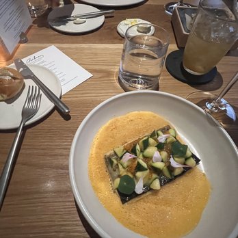 Audrey - Trout with tomato broth, sirloin - American Near Me - Nashville, Tennessee