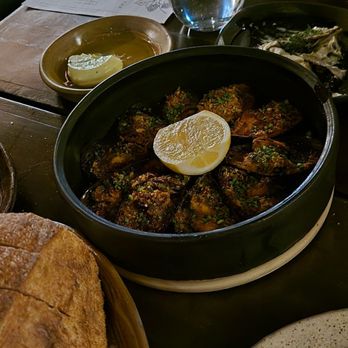 Esther's Kitchen - Nduja butter mussels and sourdough bread - Italian Near Me - Las Vegas, Nevada