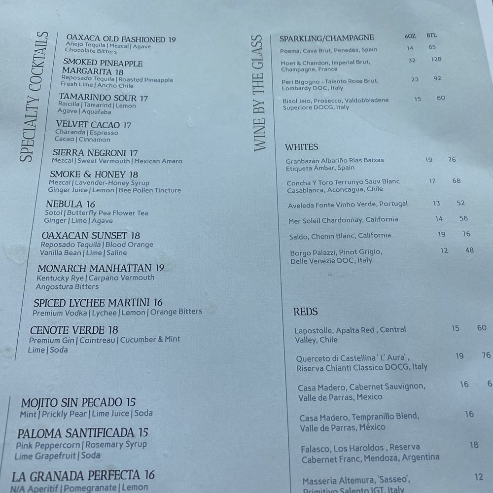Aleteo - Bar menu- then we're out of a lot of things - Mexican Near Me - San Antonio, Texas Aleteo - Bar menu- then we're out of a lot of things - Mexican Near Me - San Antonio, Texas