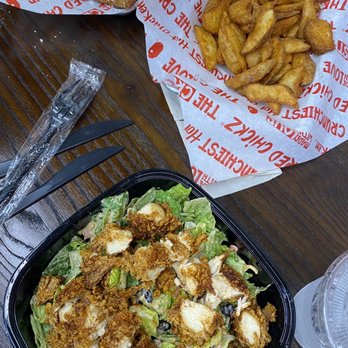 The Red Chickz - Southwestern Salad, Chicken n French Toast & Potato Wedges - Chicken Shop Near Me - Carlsbad, California
