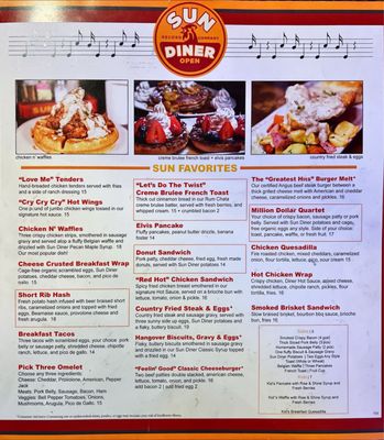 Menu photo 8 Sun Diner Gatlinburg, TN