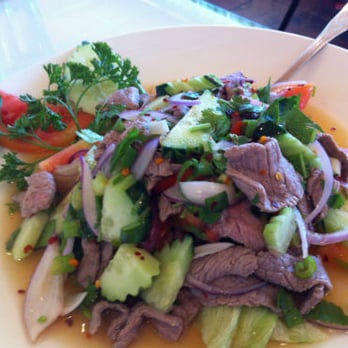 Lemon Grass Thai Kitchen - Yum Beef (Salad) - Thai Near Me - Tampa, Florida Lemon Grass Thai Kitchen - Yum Beef (Salad) - Thai Near Me - Tampa, Florida