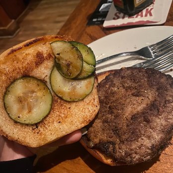 Outback Steakhouse - Cheeseburger with pickles - Steakhouses Near Me - Bakersfield, California