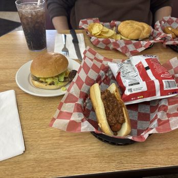 The Korner Shop Cafe - Burger, Chili Dog, Chips, Coke $16 after tip - American Near Me - Franklin, West Virginia