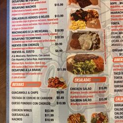 Macho’s Grill - Breakfast Menu