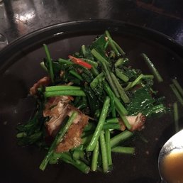 Pork belly with some kind of green...to die for