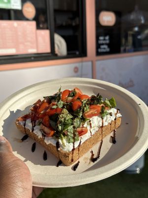 Photo of Whata Peach - Studio City, CA, US. Burrata Toast