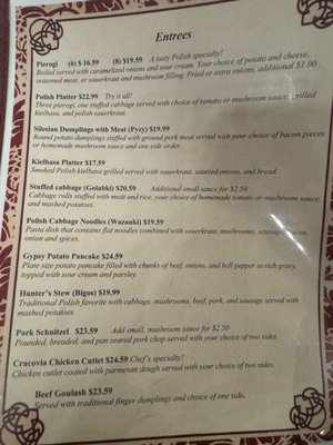 Menu photo 6 Anna's Polish Restaurant Winter Park, FL