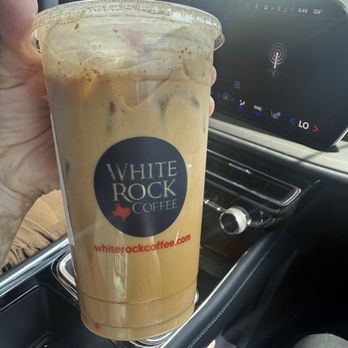 White Rock Coffee - Iced lone star latte with oatmilk - Coffee & Tea Near Me - Dallas, Texas White Rock Coffee - Iced lone star latte with oatmilk - Coffee & Tea Near Me - Dallas, Texas