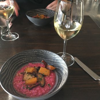 Goldfinch Tavern - Sweet potato and seasonal chantrelle mushrooms in beet-infused risotto - Seafood Near Me - Seattle, Washington Goldfinch Tavern - Sweet potato and seasonal chantrelle mushrooms in beet-infused risotto - Seafood Near Me - Seattle, Washington