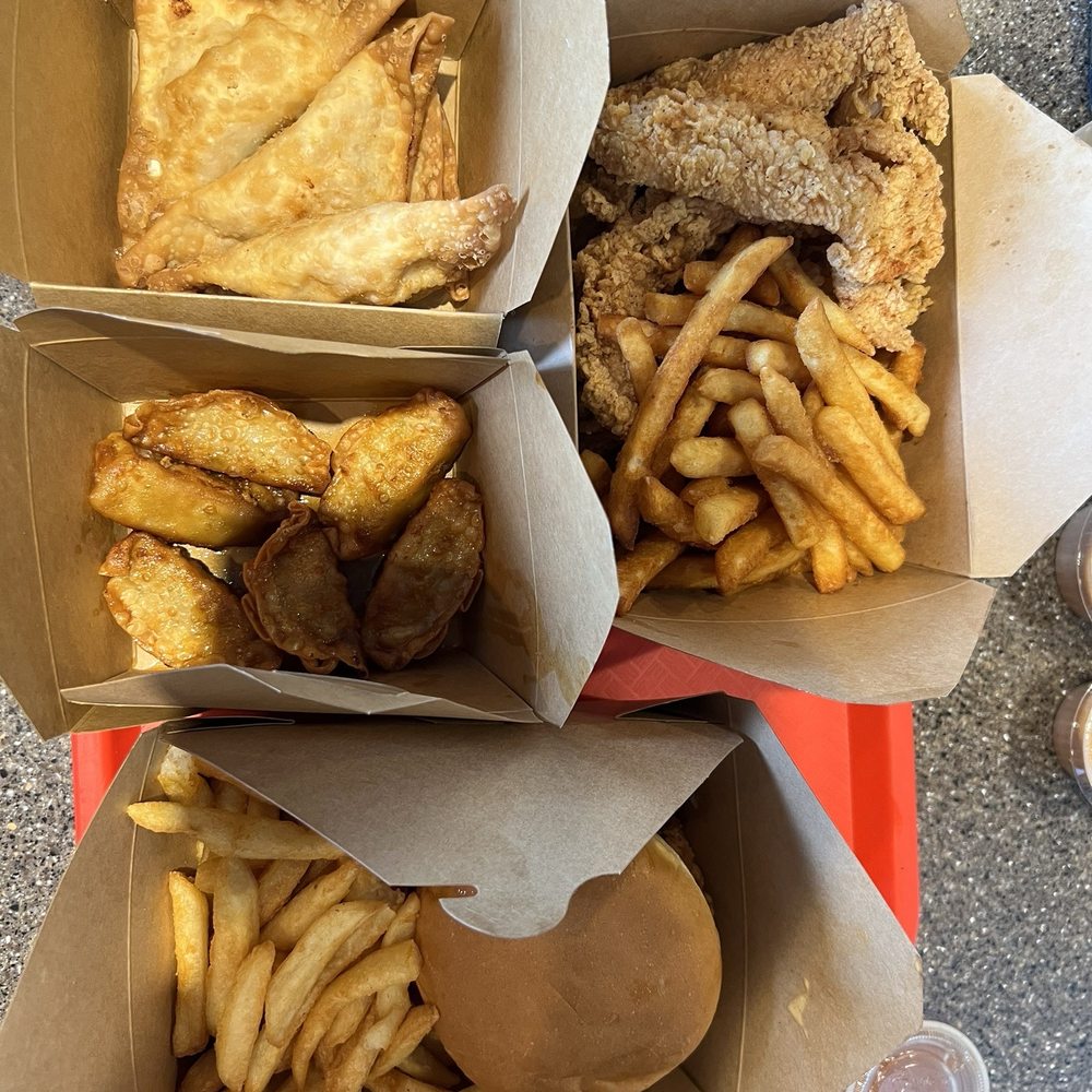 YAS Chicken - Seafood Rangoon, Mac Zaddy, Chicken Tenders 6 Pc and Fried Gyoza (6) - Chicken Wings Near Me - Burlington, Massachusetts YAS Chicken - Seafood Rangoon, Mac Zaddy, Chicken Tenders 6 Pc and Fried Gyoza (6) - Chicken Wings Near Me - Burlington, Massachusetts
