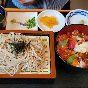 I-NABA - Chirashi soba combo. So pretty - Japanese Near Me - Honolulu, Hawaii