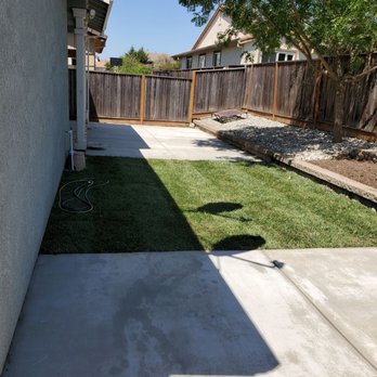 Shergill's Landscape - Backyard cement, grass with sprinkler system, and tree removal - Landscaping Near Me - American Canyon, California Shergill's Landscape - Backyard cement, grass with sprinkler system, and tree removal - Landscaping Near Me - American Canyon, California