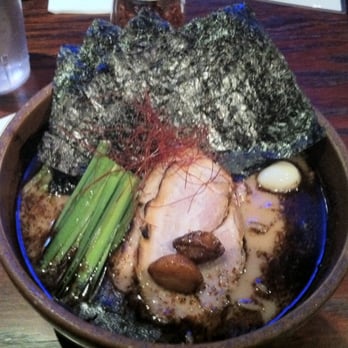 Ramen Dojo - Medium Garlic Pork Broth with Roasted seaweed - Ramen Near Me - San Mateo, California Ramen Dojo - Medium Garlic Pork Broth with Roasted seaweed - Ramen Near Me - San Mateo, California