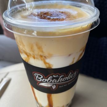 Bobaholics - Creme Brûlée Latte - Bubble Tea Near Me - San Jose, California