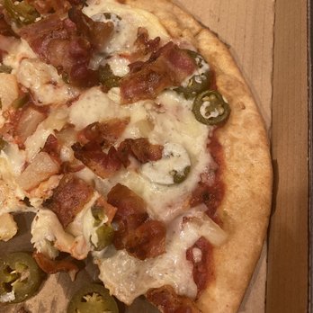 Larson’s Pizza Joint - High Hawaiian on gluten free crust - Salad Near Me - Wasilla, Alaska