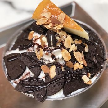 La Forêt - Oreo bingsu with cheesecake: $15 - Coffee & Tea Near Me - Burnaby, British Columbia La Forêt - Oreo bingsu with cheesecake: $15 - Coffee & Tea Near Me - Burnaby, British Columbia